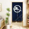 LIGICKY Japanese Noren Doorway Curtain Long Type Printed Door Tapestries for Home Decoration 33.5 x 59 inch, Blue (Simple Traditional Pattern)