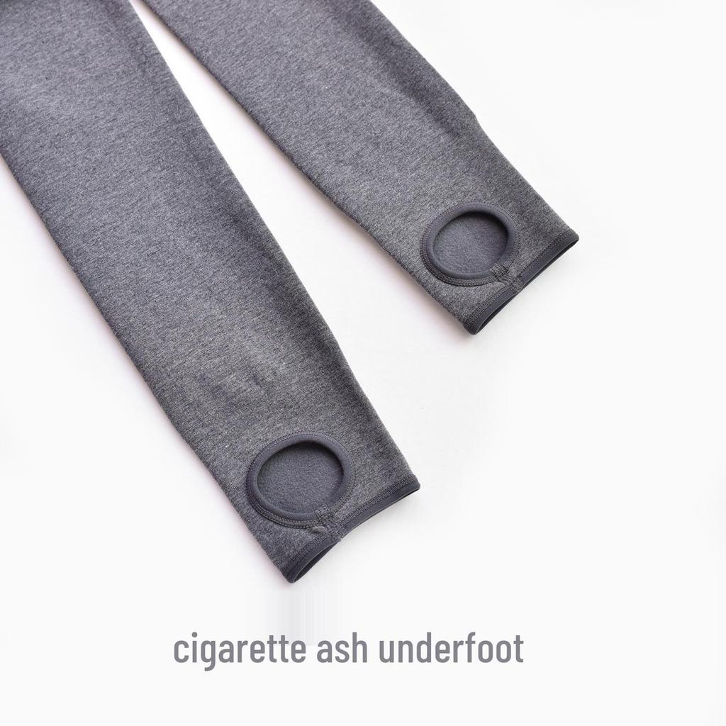 High-Waisted Tummy-Control Butt-Lifting Grey Cotton Tights - Women's Plus Velvet Thick Warmth Pantyhose for Autumn/Winter