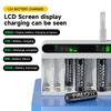 PALO 1.2V AA &AAA Ni-MH Dobíjecí Baterie Baterie 3000mAh &1100mAh 2A 3A Baterie +12 Slotů LCD USB 1.2V AA AAA NIMH NI-CD Nabíječka Baterií
