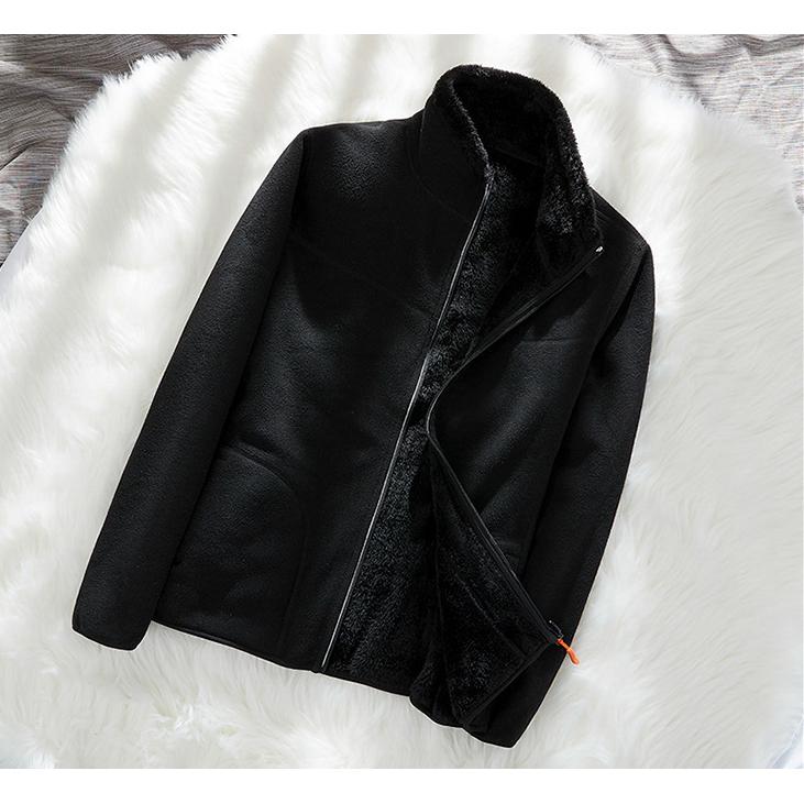 Venkovní párová oboustranná fleecová bunda Zesílený teplý svetr z jehněčího rouna Pánská bunda Podšívka z polárního fleecu