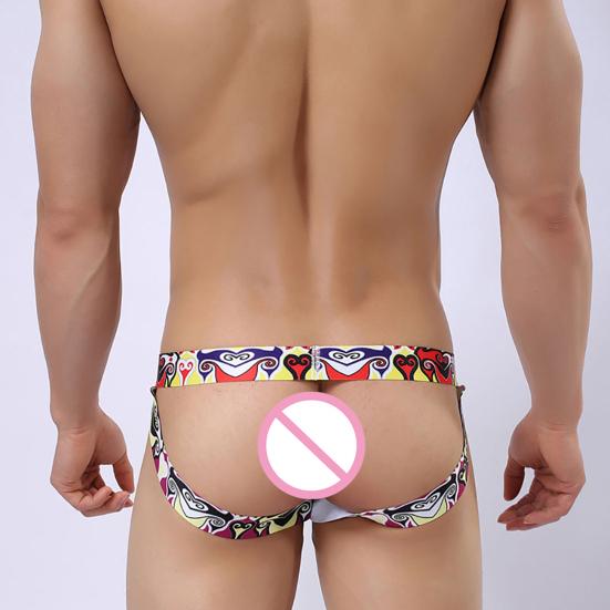 Sexy Men Low-Rise Jockstrap Stretch Briefs Thong Bulge Pouch Comfort Underwear