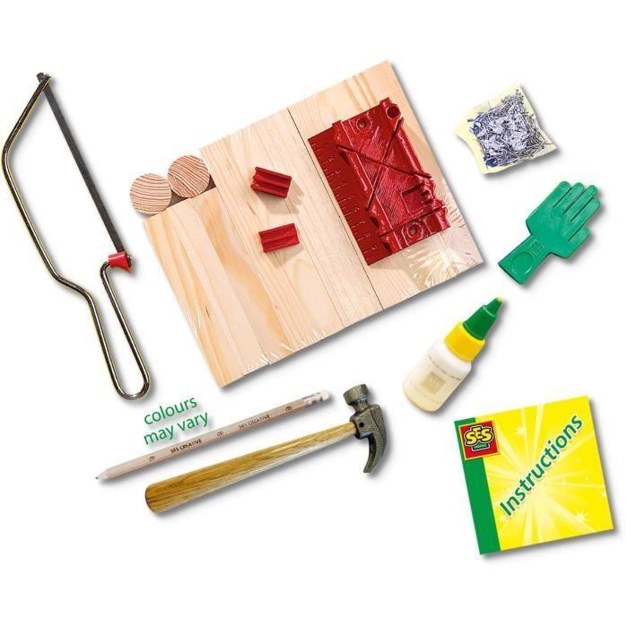 Atelier de menuiserie grande - SES CREATIVE - Kit complet - Jouets en bois
