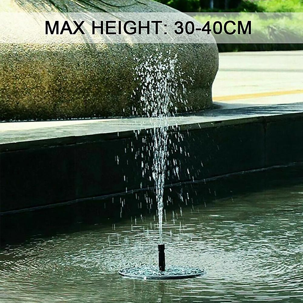 Solar Fountain Pump Garden Solar Powered Water Feature Floating Solar Pond Pump for Bird Bath,Pool, Patio,Pond and Fish Tank