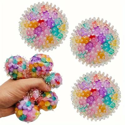 1 ks Mačkací Barevné Vodní Korálky Hroznové Kuličky Pomačkací Hračky pro Děti Dospělé Měkké Štípací Pop Fidget Hračky Halloweenské Vánoční Dárky