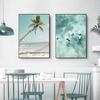 Peisaj de mare nordic Plajă Palmier Surf Reef Artă de perete Pictură Canvas Print Poster de perete Imprime Imagini de perete Decorarea casei