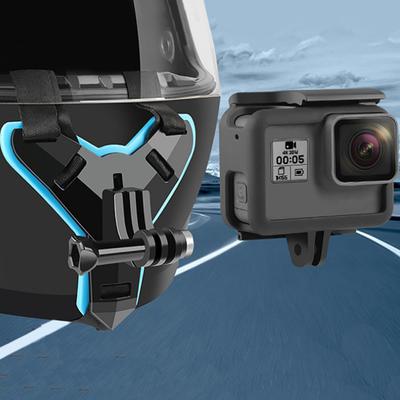 For Gopro Helmet Chin Mount Sports Camera Support Go Pro Motorcycle Helmet Mount Moto for Gopro Hero 9 8 7 6 5 4 3 Action Camera