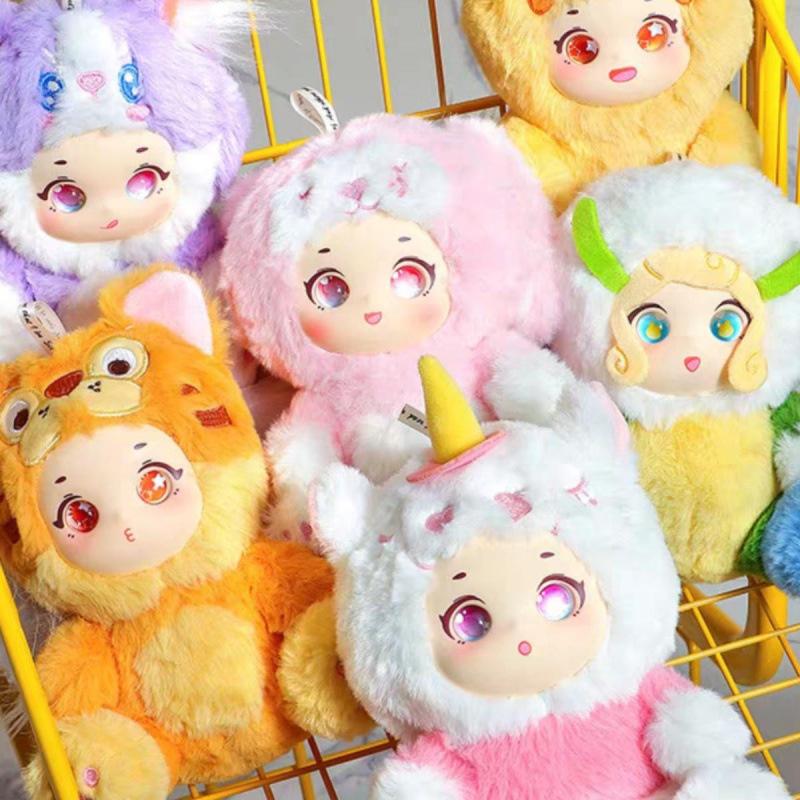 Série Fête d'Animaux Mignons Peluches Figurines Boîte Aveugle Jouets Boîte Mystère Ornements d'Animaux en Peluche