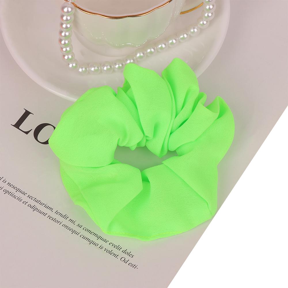 Frauen Mädchen Neon Scrunchies Elastische Haargummis Einfarbig Zopfgummi Fluoreszierende Farbe Helles Seil Frauen Haarschmuck