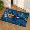 Star Player Kylian Mbappé Floor Mat Design for Outdoor Playrooms Game Room Entryway Antislip Carpet Anime Office Decor