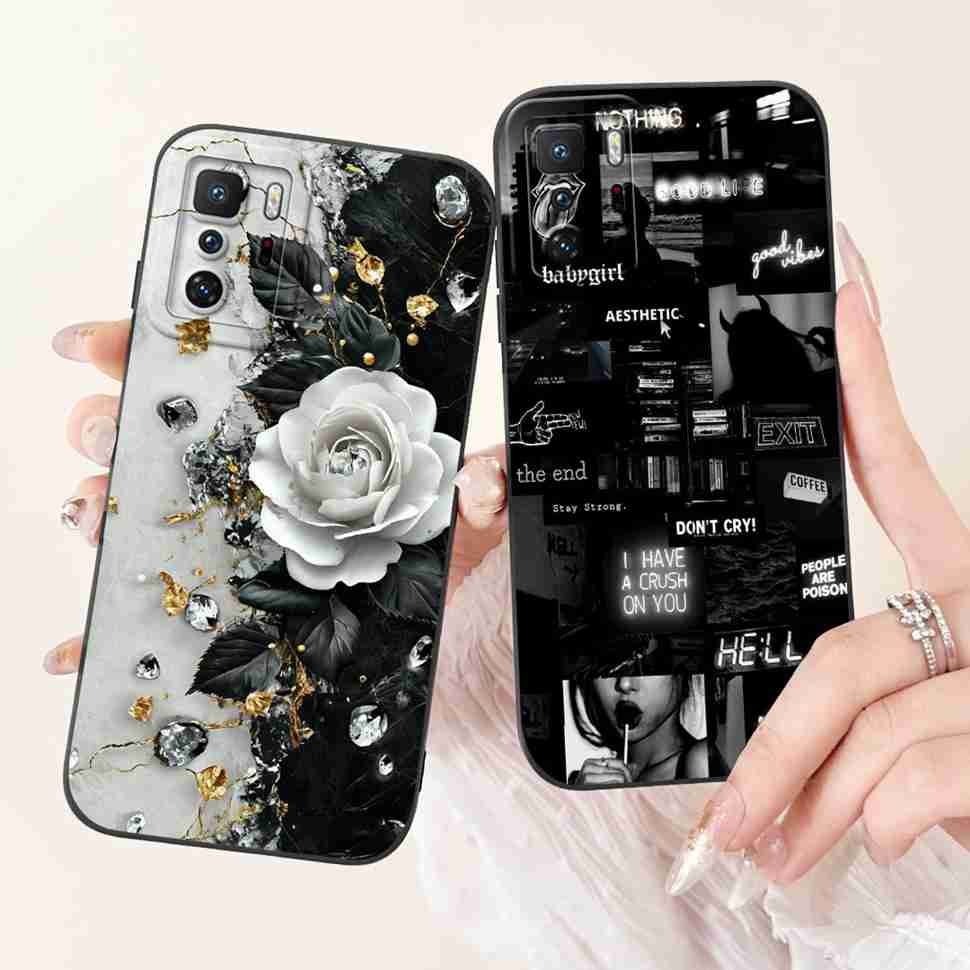 For  Xiaomi Redmi Note 10 Pro China Case Cute Cartoon Girl Cover Soft Silicone Phone Case For Xiaomi POCO X3 GT X3GT Full Bumper