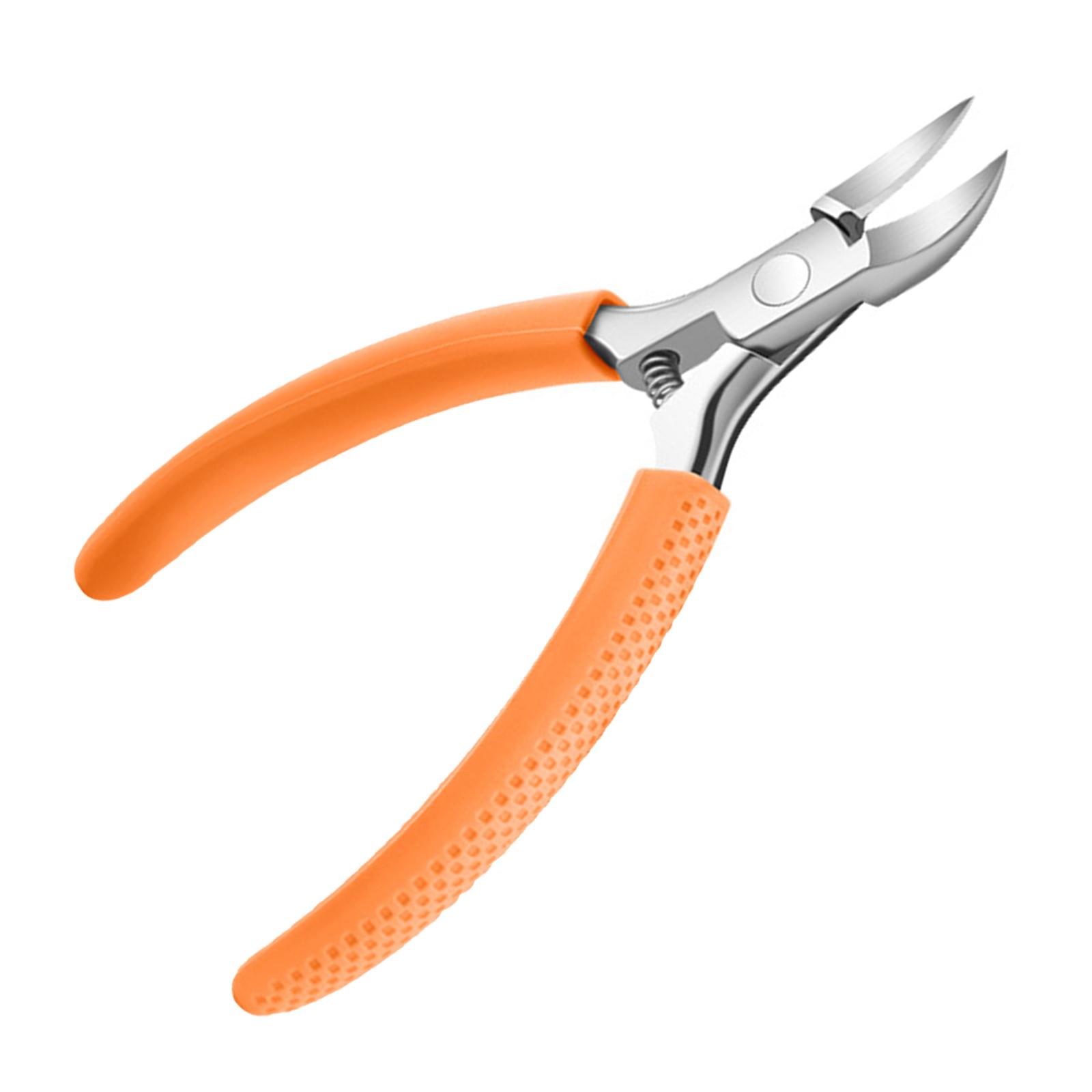 

Инструмент для удаления вросших ногтей: точное подстригание для облегчения боли и поддержания здоровья ногтей. Эргономичная ручка. Аксессуар для ухода за ногтями. оранжевый