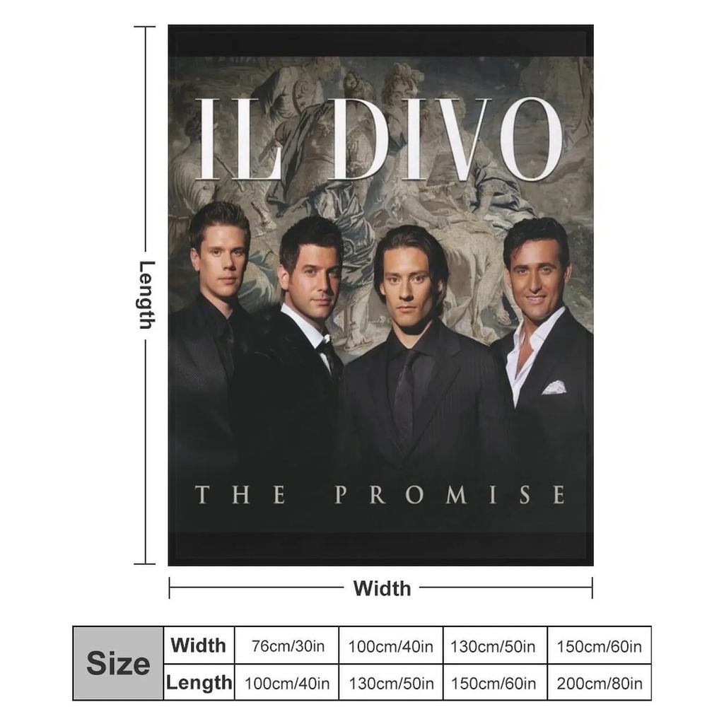 Il Divo the Promise Throw Blanket Single Bed Plaid Luxury Brand Designers Blankets