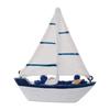 Mediterranean Wooden Sailboat Model Ornament