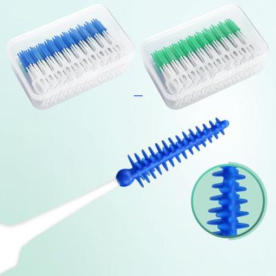 160pcs/box Gum Massage Oral Care Dental Floss Toothbrush Interdental Brush Toothpick