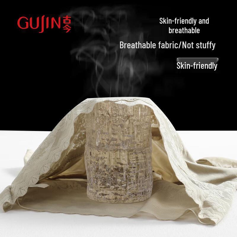 GUJIN Women's High-Waist Lace Tummy Control Underwear 3-Pack