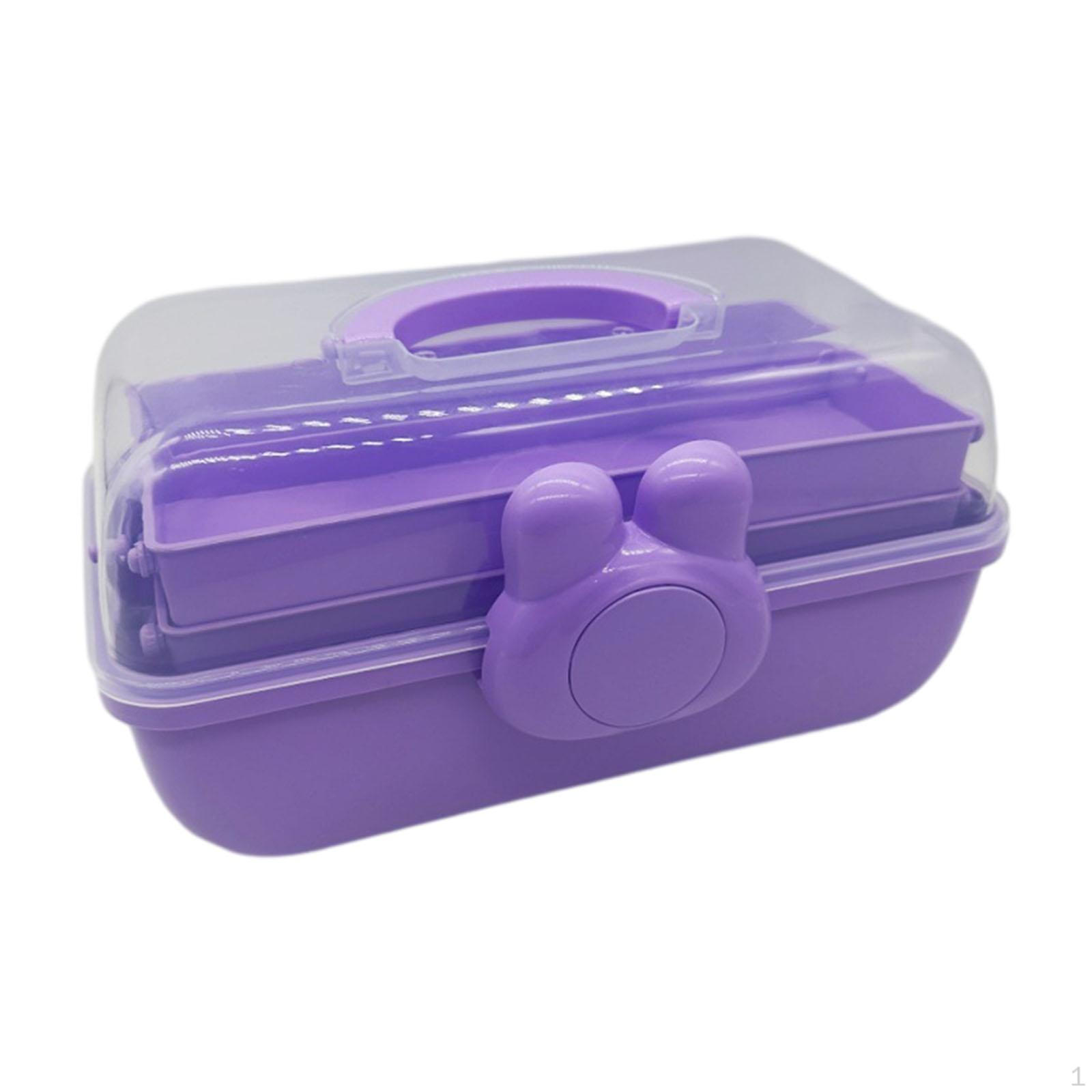 

Craft Organizer for Hair Accessories with Lockable Jewelry Storage Container фіолетовий