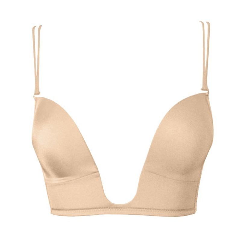 U-shaped Seamless Bra Female Sexy and Beautiful Back Fashion European and American Women's Underwear Bra Summer New Style