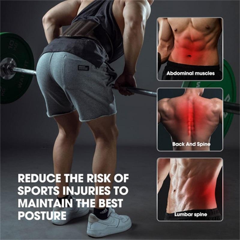 Pas do podnoszenia ciężarów Pas podtrzymujący plecy Męski Pas do ochrony talii Trening fitness Ochrona ortopedyczna Pas podtrzymujący kręgosłup