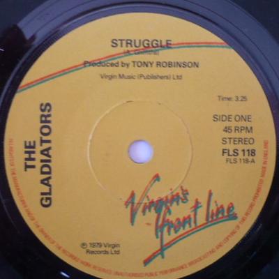 7inch Record GLADIATORS - Struggle FLS118 Front Line 1979 UK Reggae, Ska & Dub Used