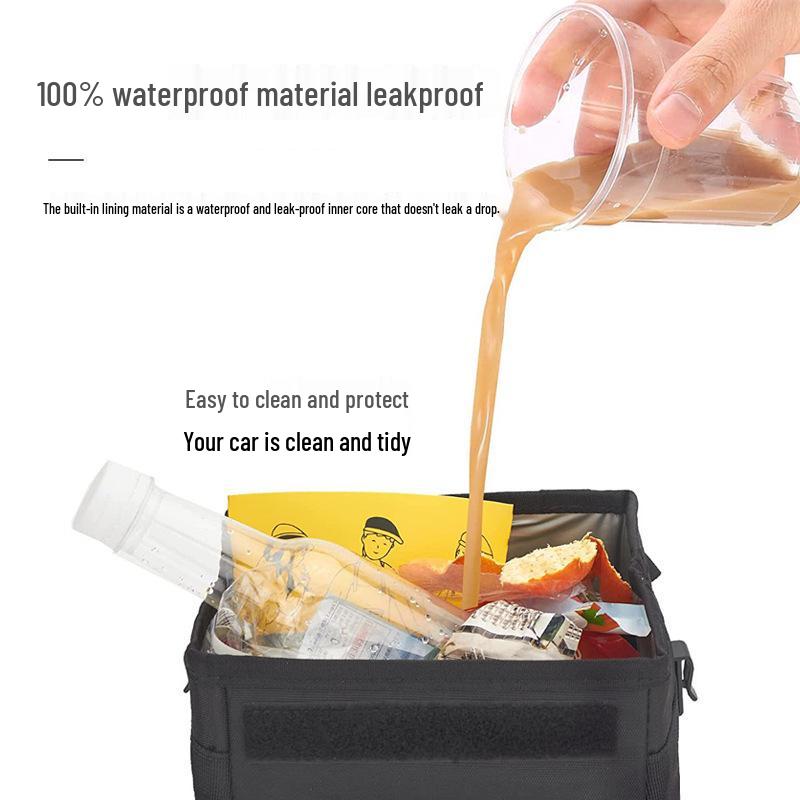 Katlanabilir Su Geçirmez Araba Çöp Kutusu & Arka Koltuk Saklama Kutusu