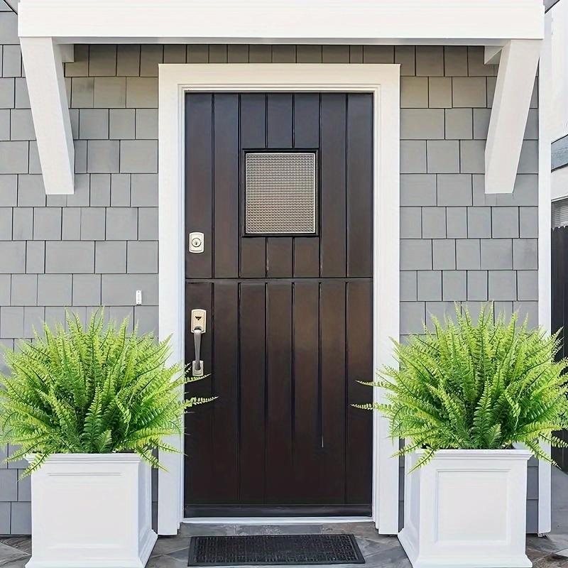Artificial Plants, Outdoor UV Resistant Fake Plants, Premium Oxidation Resistance Artificial Flower, Real Touch Fake Boston Fern, Indoor Outdoor Hangi