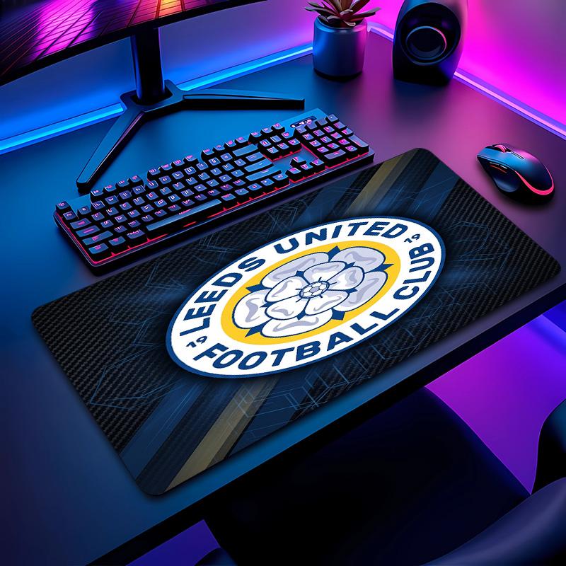 Leeds United Fußballmuster Mauspads Nicht?Rutschfestes Gummi-Basis Gaming-Mauspad Für Schreibtisch Büro Zuhause