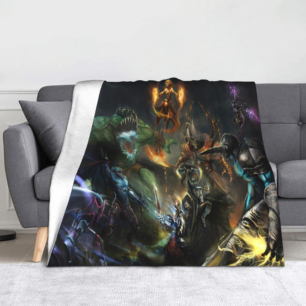Dota Game Knitted Blanket  Fuzzy Throw Blanket Bed Sofa Decoration Ultra-Soft Warm Bedspreads