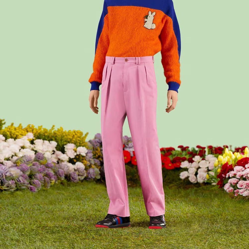 GUCCI SS23 Casual Pants Men's Pink 714133-ZAL23-5780