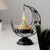 Arabic Incense Burner Holder Handheld Crescent Meditation Metal Decor Incense Cone Burner Ornaments Eid's Day Decoration