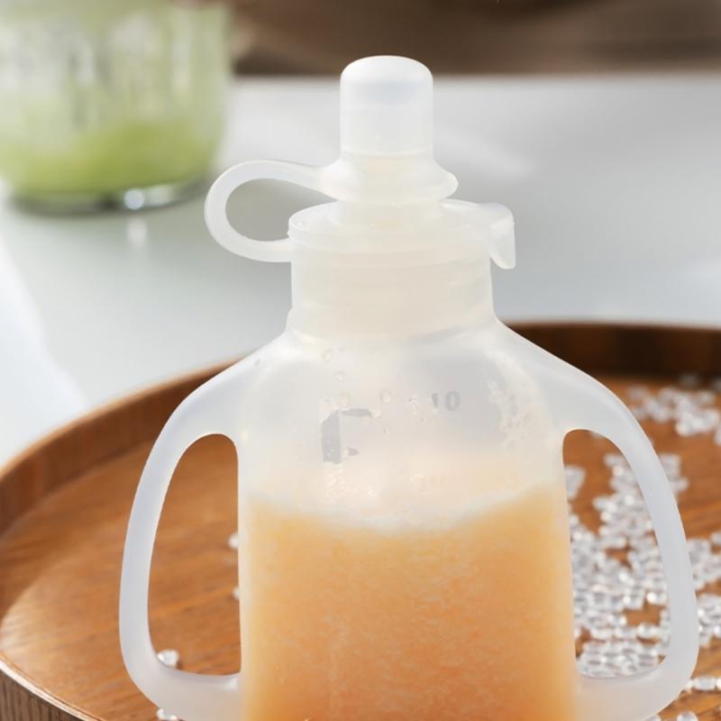 Baby Food Storage Bag Reusable Squeeze Storage Container Food-grade Silicone Box Case for Travel Daily 110ml