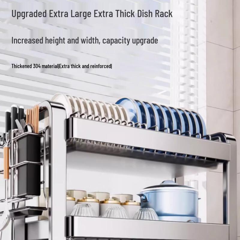 Yingbai 3-poziomowa suszarka do naczyń ze stali nierdzewnej 304