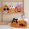 1/5 Pcs Halloween Hand Towels Ultra Absorbent Coral Fleece Pumpkin Ghost Pirate Towel With Hanging Loop For Home & Kitchen