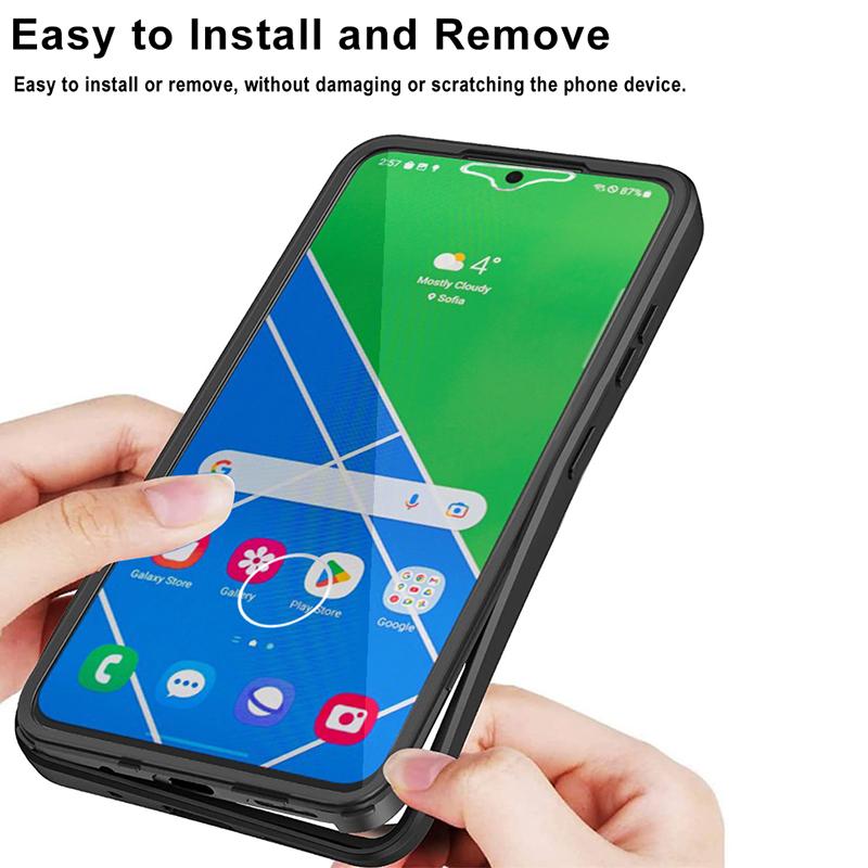 Husă Telefon Corp Complet 360 Grade Pentru Samsung Galaxy M02 M12 M33 M53 S21 S22 S23 S24 S30 TPU Rezistentă la Șocuri Transparentă Husă Față-Spate