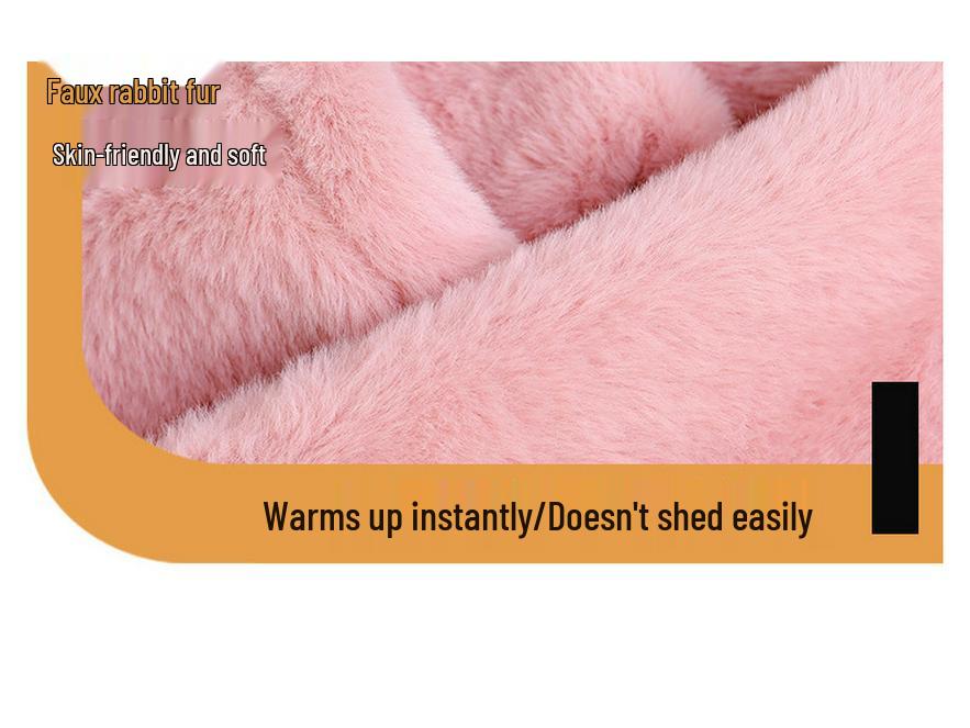 Women's Autumn & Winter Plush Red Hat and Scarf with Cute Fox Ears - Warm Neck Warmer for Cycling