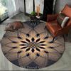 Mandala Bohemia Round Carpet Area Rug Living Room Bedroom Geometric Ethnic Vintage Anti-slip Doormat Floor Mat Dropshipping