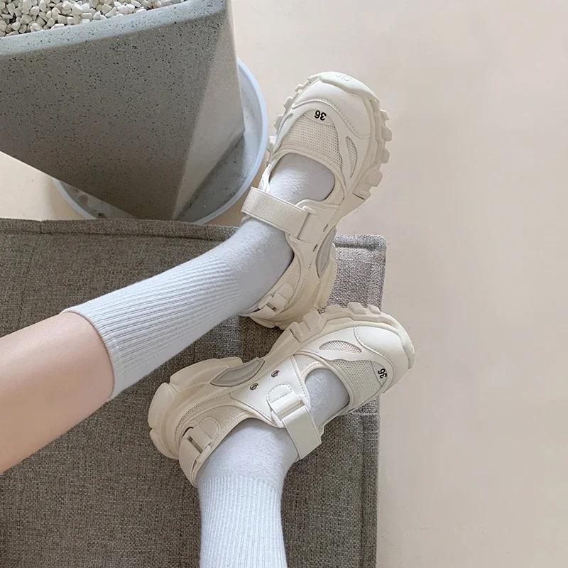 Fashion Women Sport Sandals Wedge Hollow Out Women Sandals Outdoor Cool Platform Shoes Women Beach Summer Shoes 2025 New Footwear