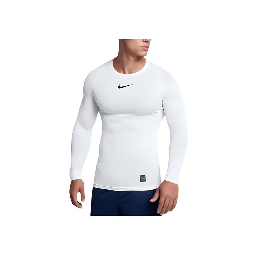 Nike Pro Training Compression Breathable Quick-Dry Fitness Top Men Tops White CT8462-100