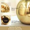 Metal Ball Round Metal Vase Set of 2 for Home Décor Decorative Flower Pot for Valentine’s Day