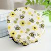 Hair Bonnet For Women Ladies Spa Salon Home Travel Use Flower Pattern Double Layer Shower Cap Waterproof Reusable Printed Bath