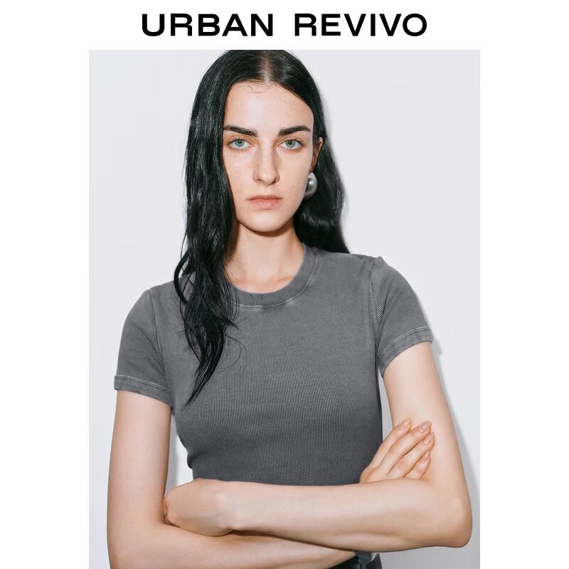 UR 2025 Autumn Cross Hollow Back Short Sleeve Dress UWJ750070