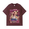 275 GSM Washed T-shirts 100% Cotton Jujutsu Kaisen V45 Sukuna Print Unisex Heavy Cotton T Shirt