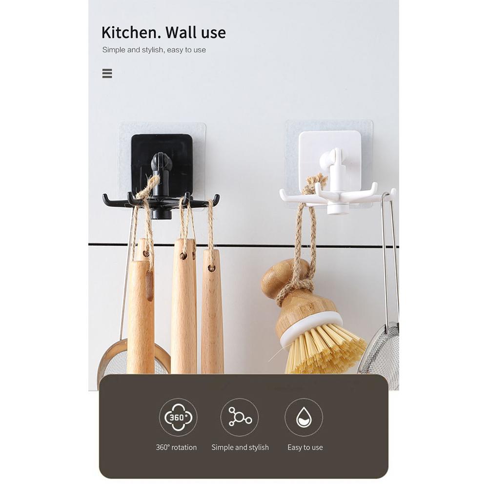 Вращающаяся на 360 градусов кухонная полка для хранения 1PCS белый — фото 8