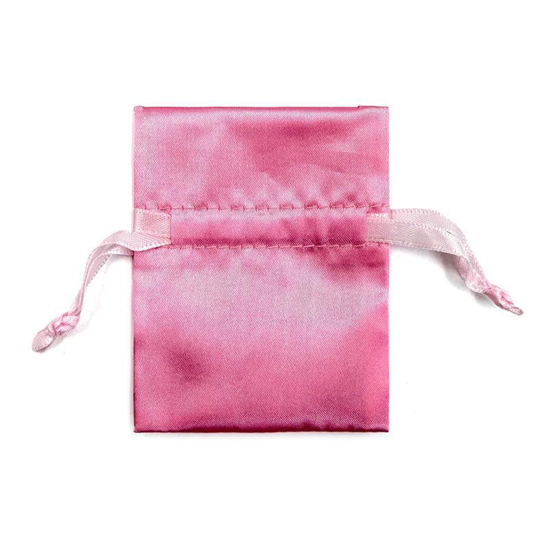 Customizable High-End Satin Drawstring Wedding Candy Bag with Screen Printing