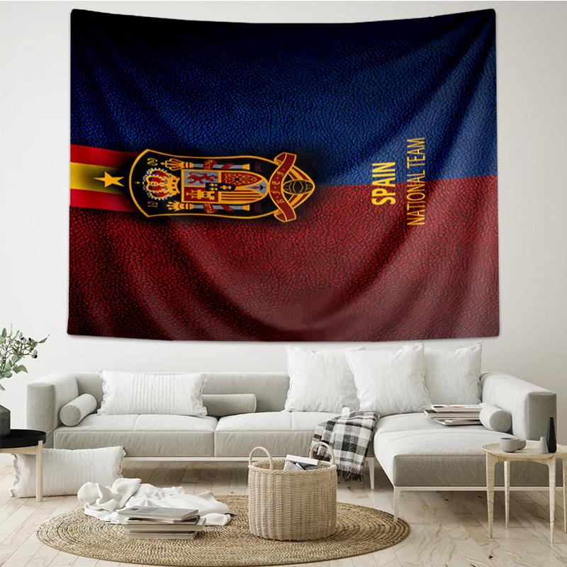 1PC Spain FC Crest Printed Tapestry Room Decoration Wall Hanging for Living Room Bedroom, dormitory, Birthday and Christmas gifts