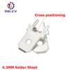 4.8MM lug straight Insert Solder Terminals 6.3MM Copper Male Crimp PCB Block Board Terminals PCB Welding Sheet