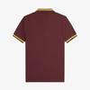 Fred Perry [M2] Single Tip Fred Perry Shirt - Oxblood/Honeycomb Afpm2510002-Y89