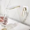 Basin Faucet Bathroom Water Mixer Tap White Gold Brass Concealed Basin Water Sink Mixer Crane Wall Mounted