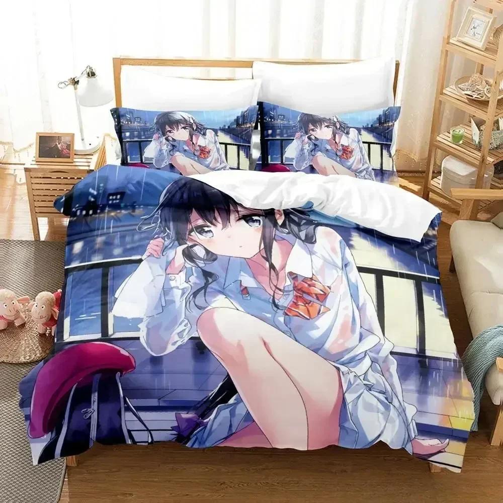 

3D Print Masamune-kun no Revenge Bedding Set Single Twin Full Queen King Size Bed Set Adult Kid Bedroom Duvet cover Sets 70x133cm 2pcs