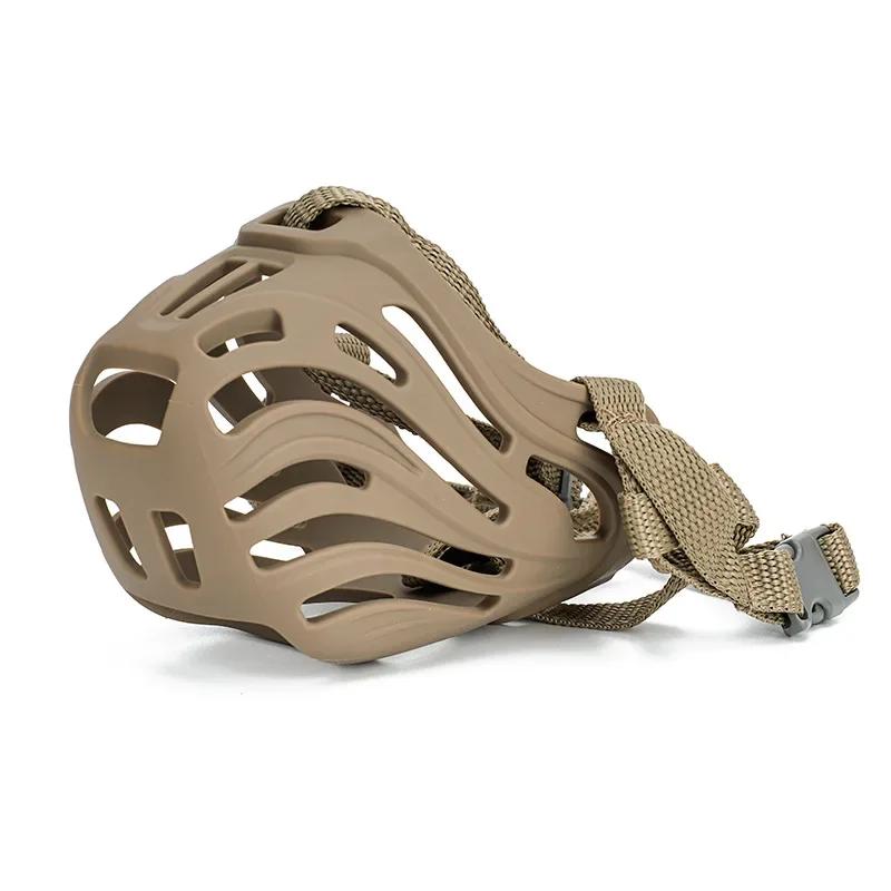 

Регулируемый намордник для собаки, мягкая силиконовая дышащая сетка, прочная корзина, маленькие и большие намордники для рта собаки, аксессуары для дрессировки домашних животных 103x91x88mm