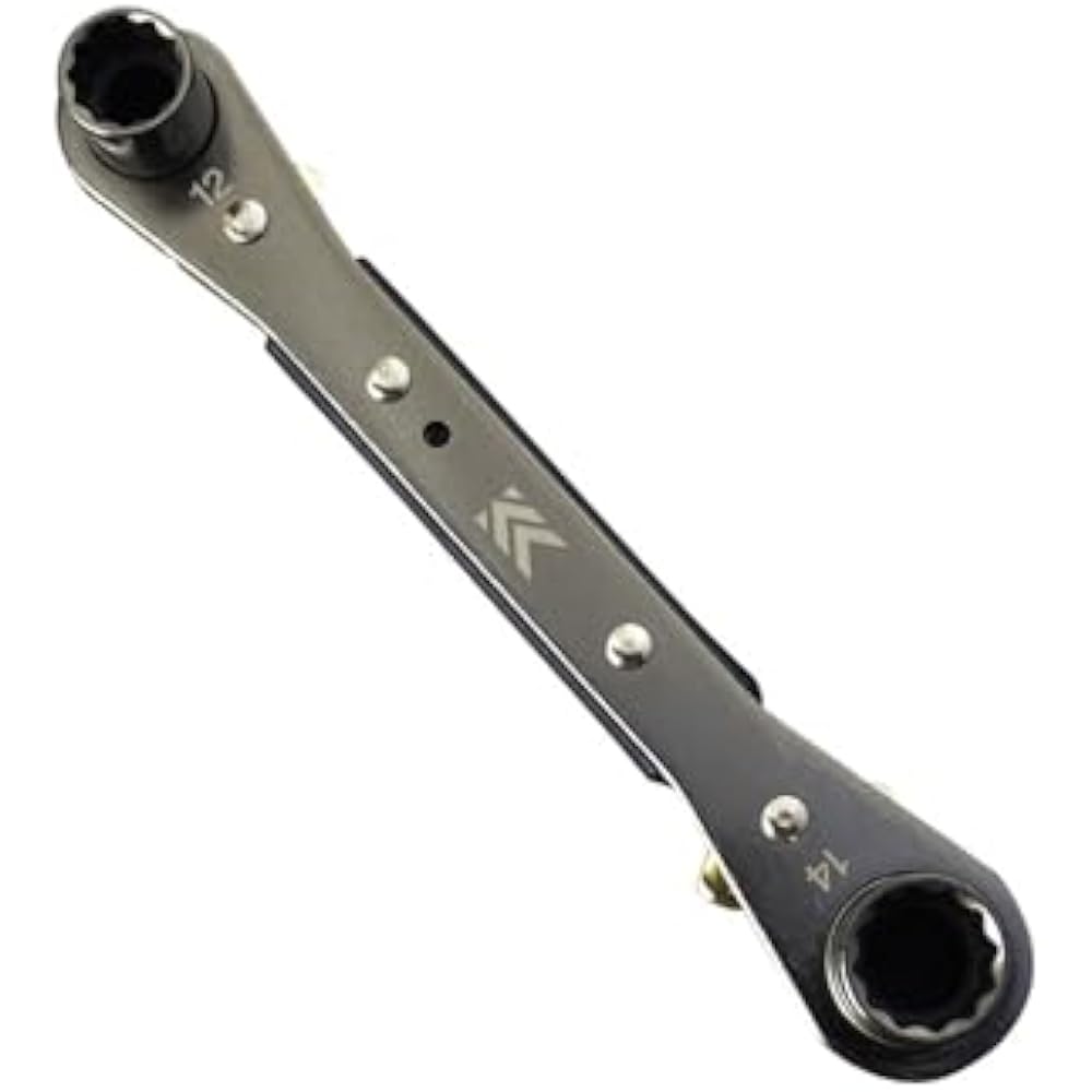 Fujiya (Fujiya) FRS-12-BG plate ratchet wrench, black gold, total length: 165 mm